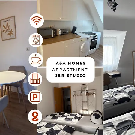 Apartment A&a Homes - 2br, 4 Beds, Tv & Wlan And Kitchen Ettlingen
